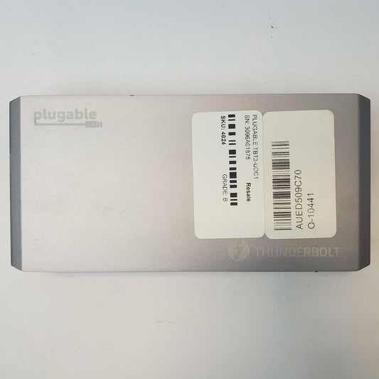 PLUGABLE TBT3-UDC1 Laptop Docking Station | Grade B