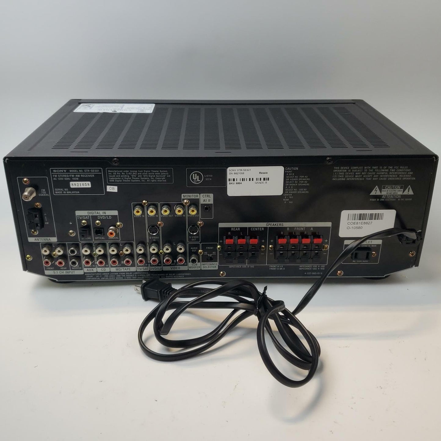 SONY STR-SE501 5.1 AV Surround Receiver | Grade B