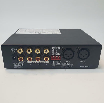 Rolls MX153 MixMate 5-Channel Mic/Line Mixer | Grade B