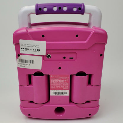 The Singing Machine SML294P Mini Sparkle Bluetooth Karaoke Machine | Grade B