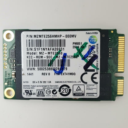 Samsung MZ-MTE2560 256GB mSATA SSD | Grade A | 7781