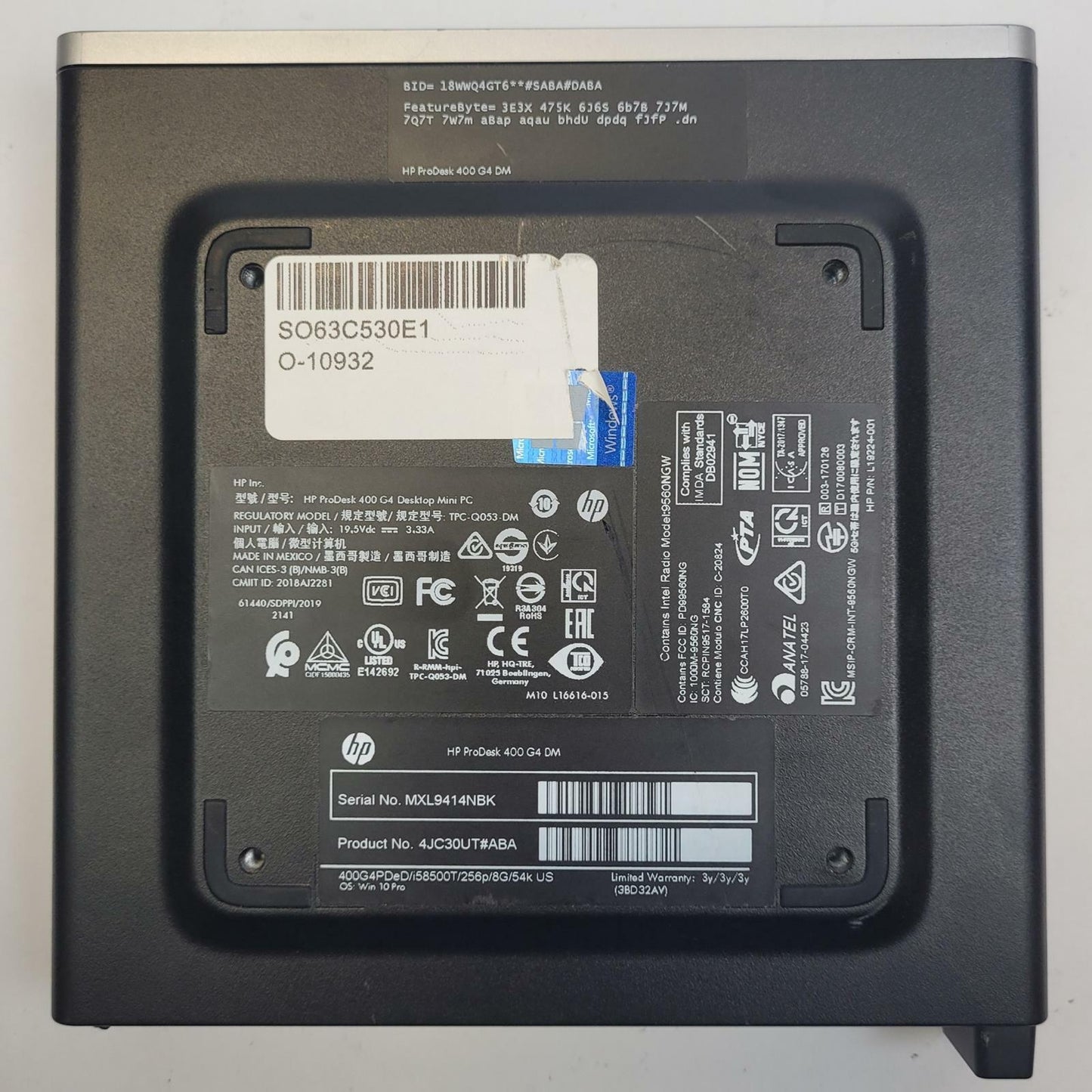 HP PRODESK 400 G4 DM Windows 11 Home i5-8500T 16GB RAM 250GB 2.5" SSD | Grade B