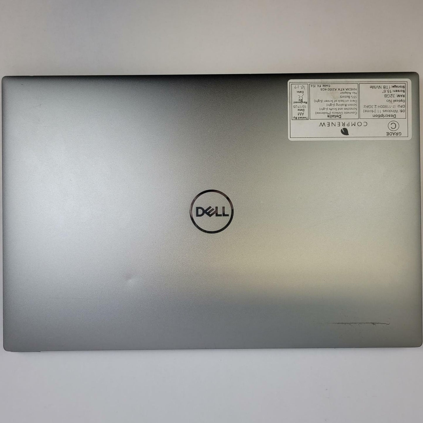 DELL PRECISION 5560 Windows 11 Home i7-11800H 32GB RAM 1TB NVME | Grade C