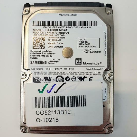 SAMSUNG ST1000LM024 1TB 2.5" SATA Internal HDD | Grade A
