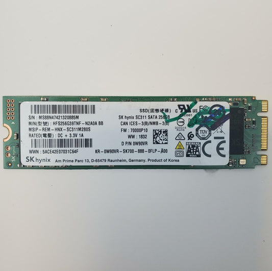 SK Hynix HFS256G39TNF-N2A0A 256GB 2280 Gen3 M.2 Internal SSD | Grade A | 10515