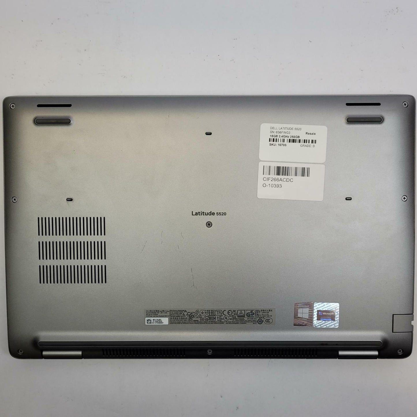 DELL LATITUDE 5520 Win 11 I5-1135G7 16GB RAM 256GB NVME | Grade B | 10703