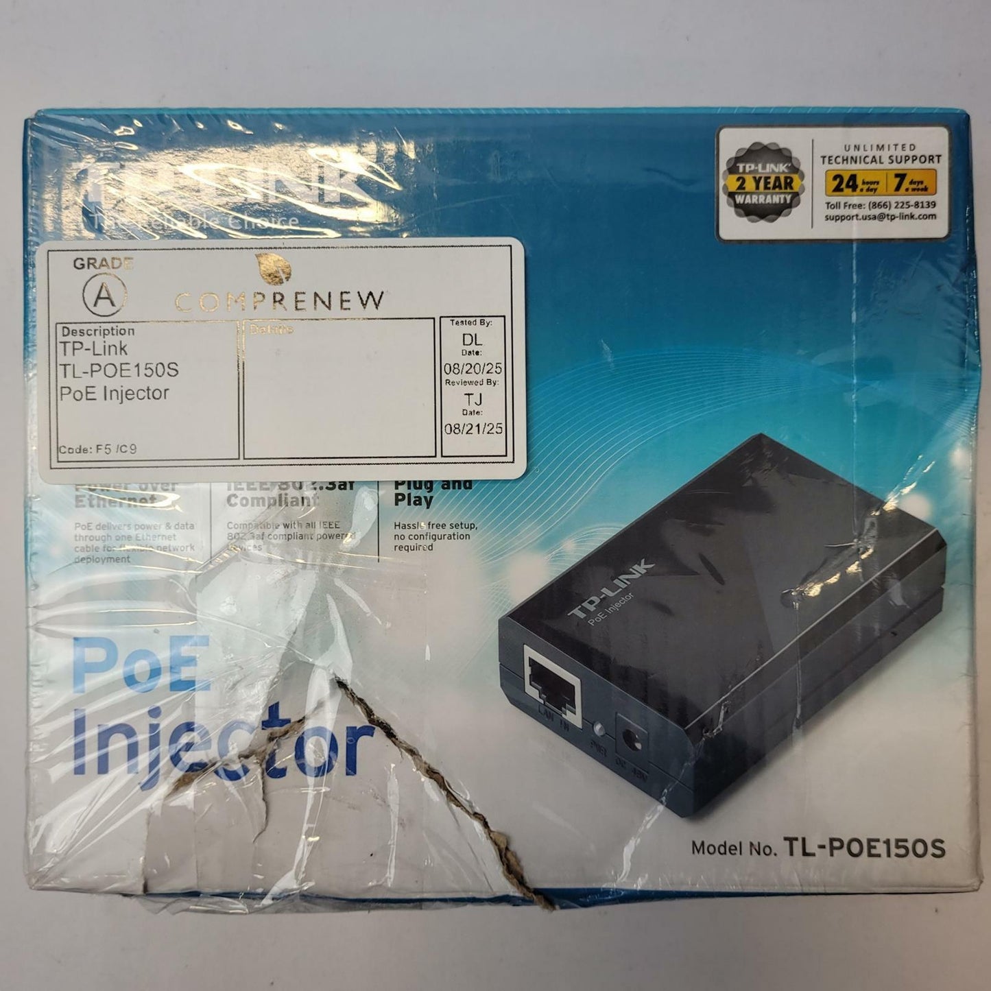 TP-Link TL-POE150S PoE Injector | Grade A