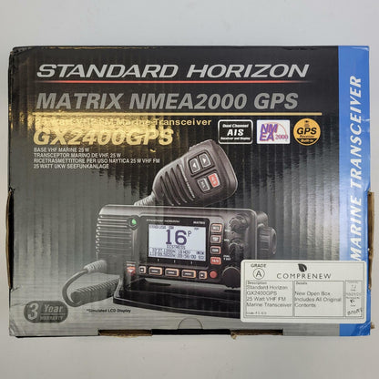STANDARD HORIZON GX2400GPS 25 Watt VHF FM Marine Transceiver | Grade A