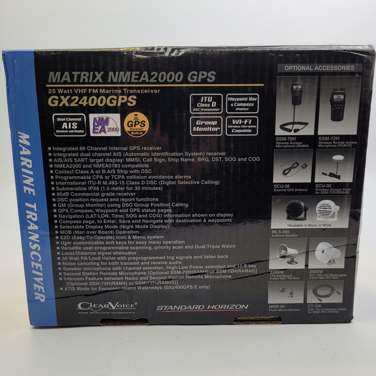 STANDARD HORIZON GX2400GPS 25 Watt VHF FM Marine Transceiver | Grade A