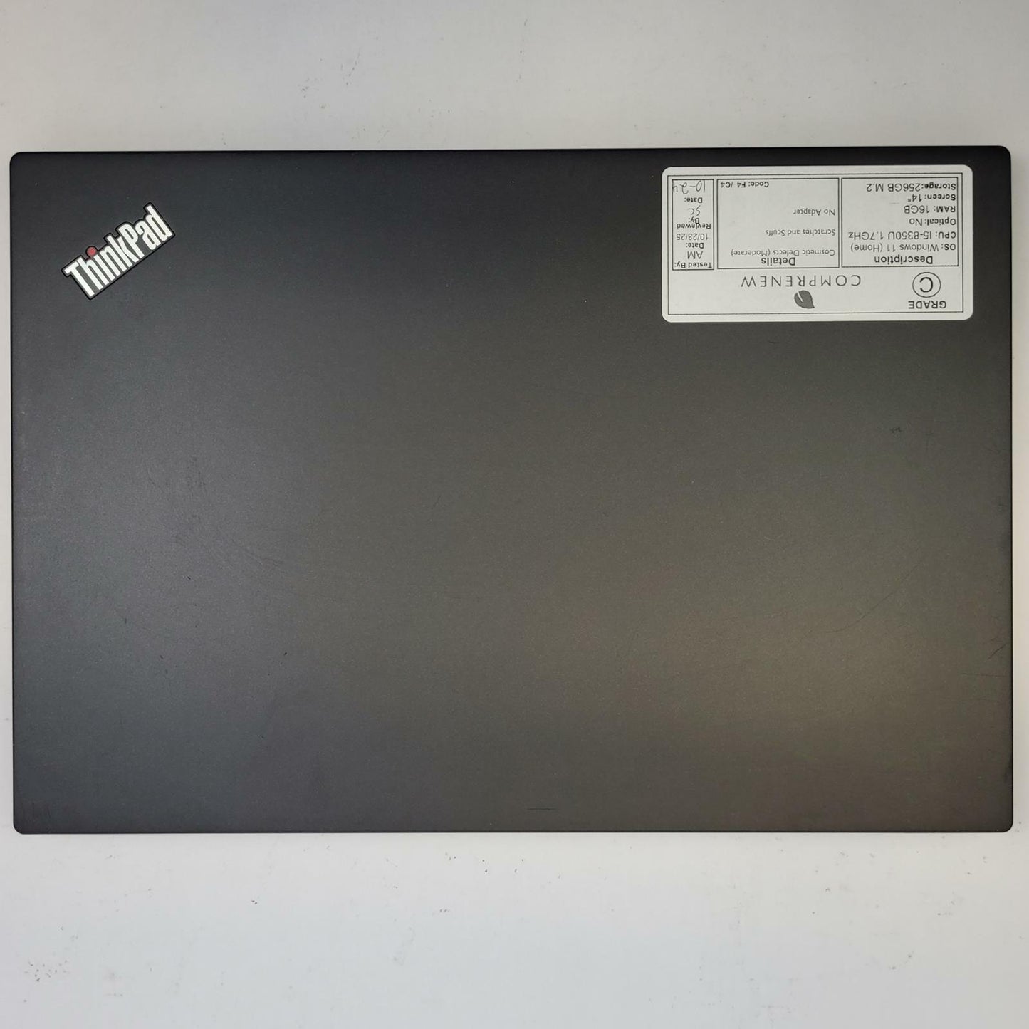LENOVO T480S Win 11 I5-8350U 16GB RAM 256GB M.2 | Grade C | 10764
