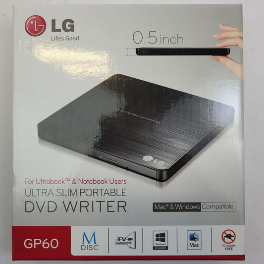LG GP60NB50 USB Wired Slim Portable DVD Writer | Grade A | 10308