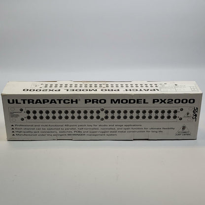 BEHRINGER PX2000 48-Point Patch Bay | Grade A