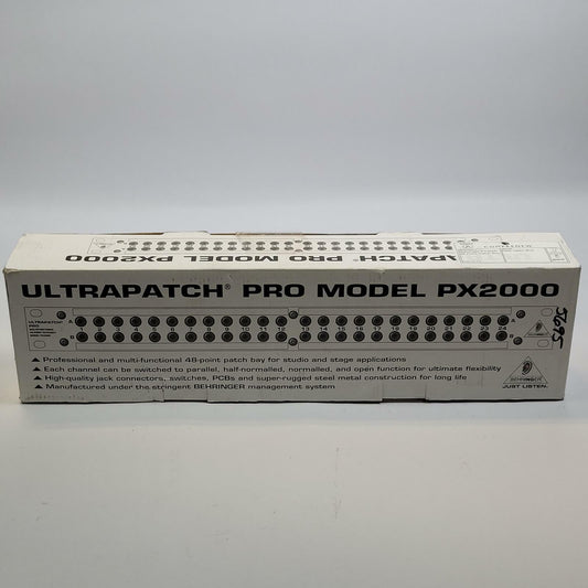 BEHRINGER PX2000 48-Point Patch Bay | Grade A