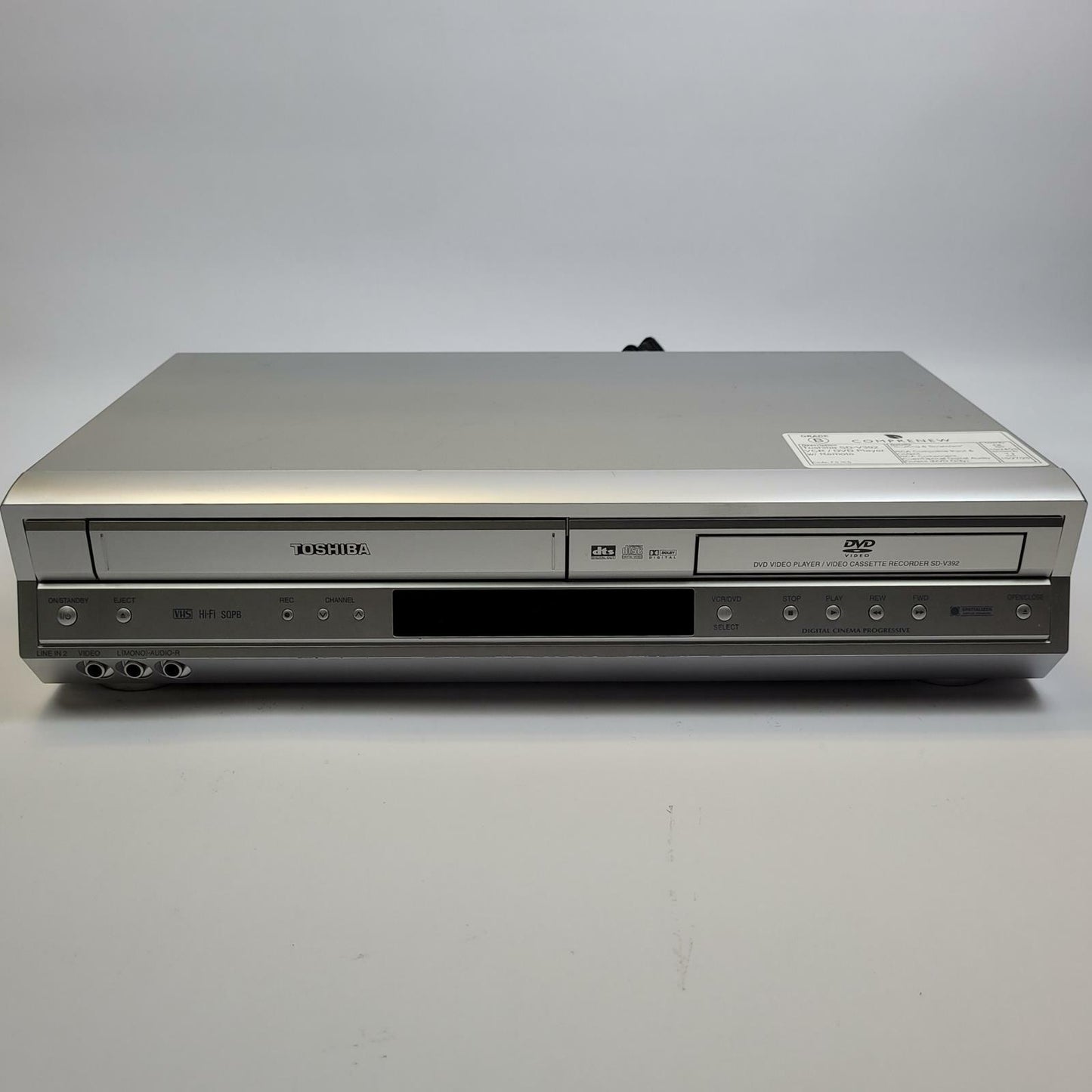 TOSHIBA SD-V392SU VCR/DVD Player w/ Remote | Grade B