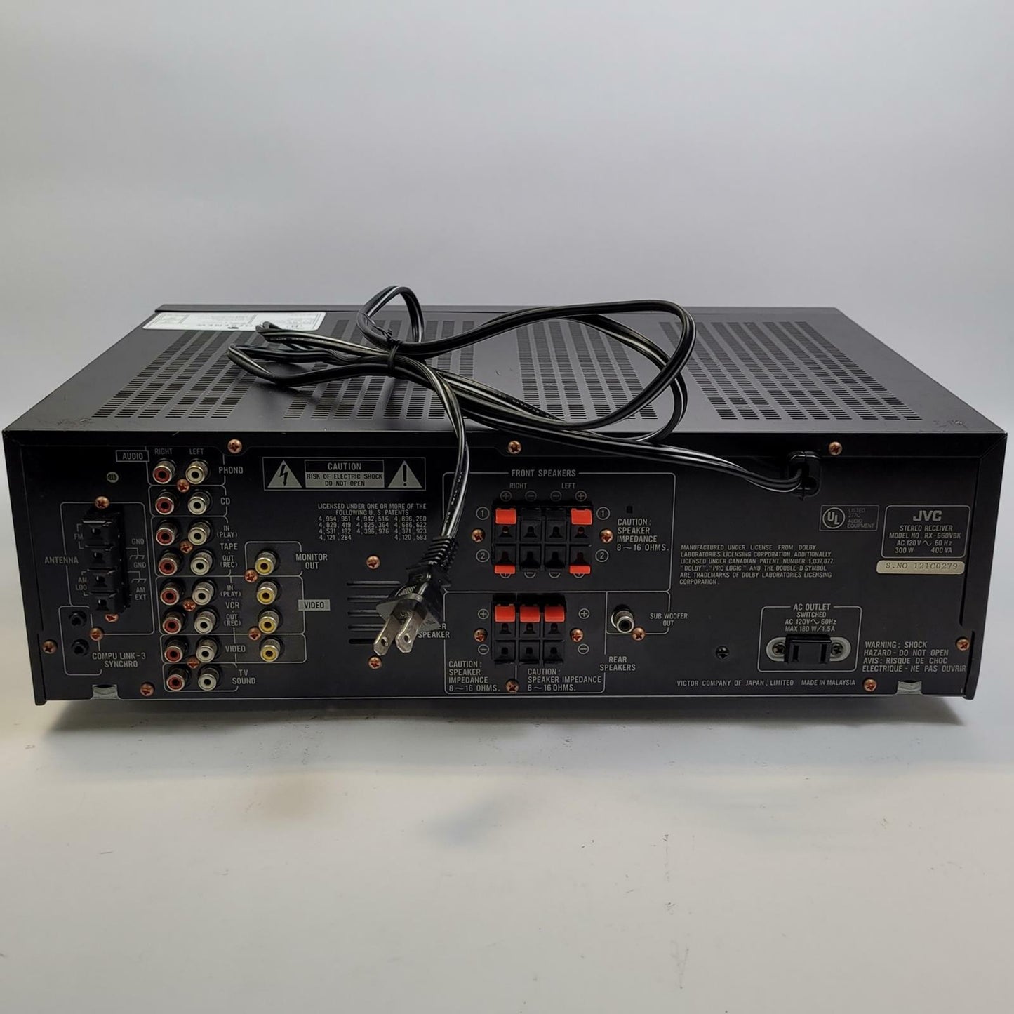 JVC RX-660VBK 5.1 AV Surround Receiver | Grade B