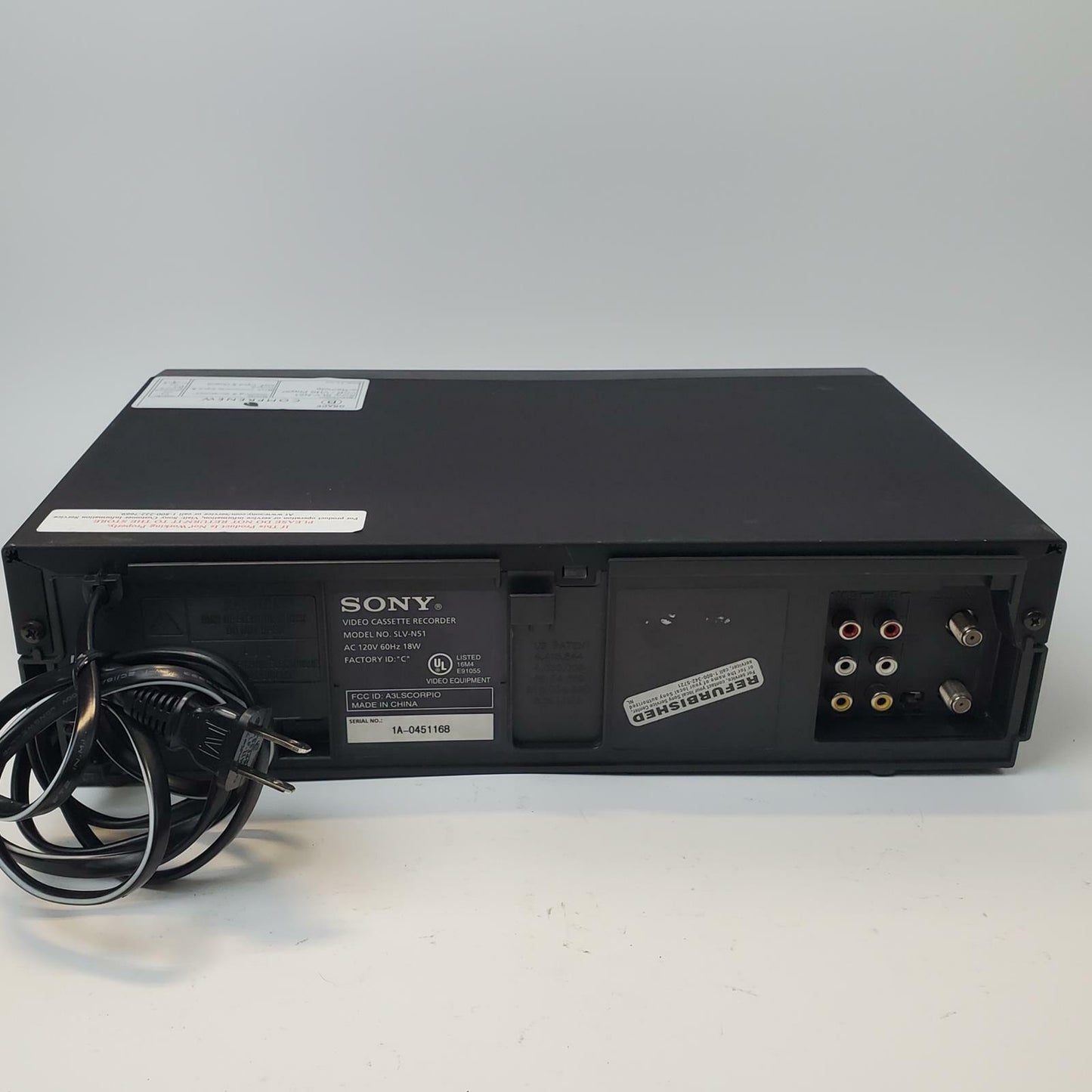 SONY SLV-N51 VCR/VHS Player w/ Remote | Grade B