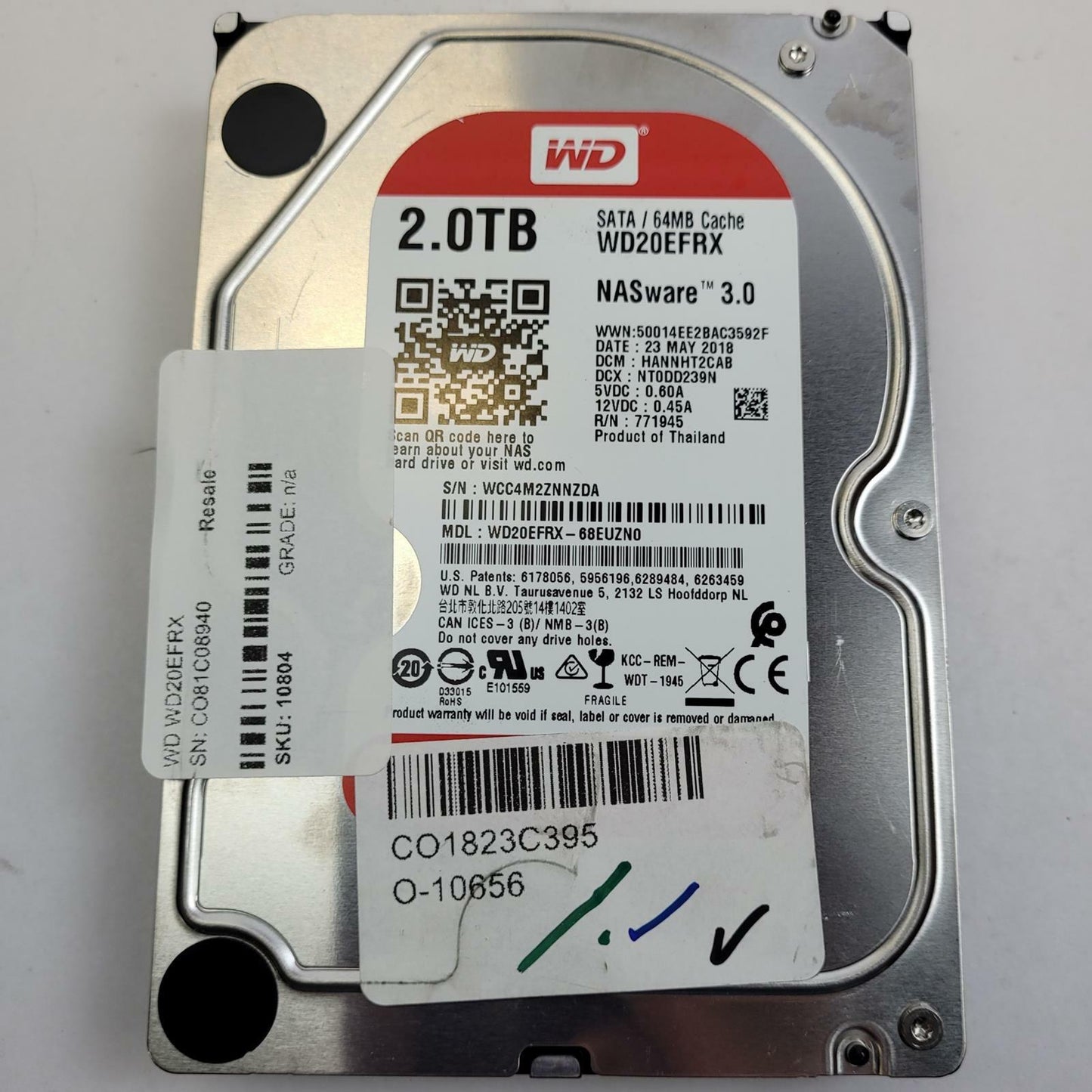 Western Digital WD20EFRX 2TB 3.5" SATA Internal HDD | Grade A