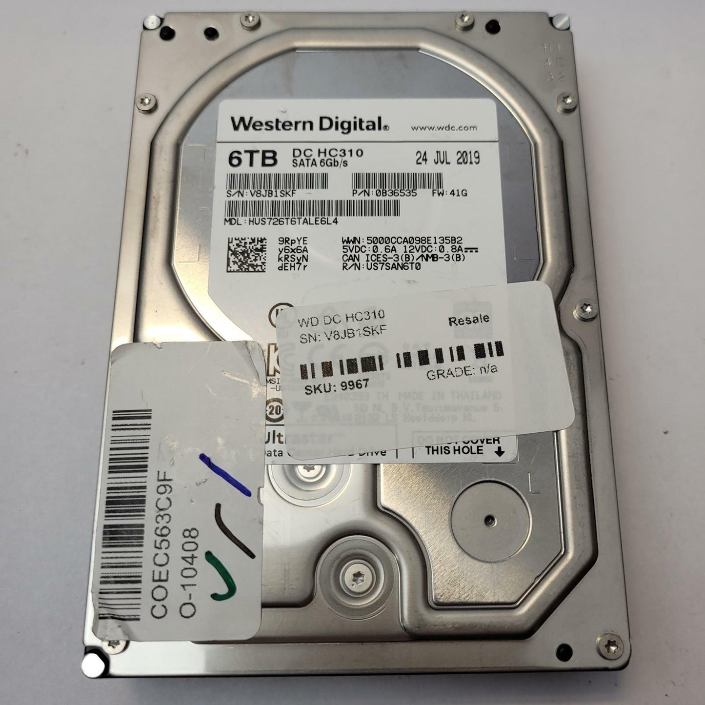 Western Digital HUS726T6TALE6L4 6TB 3.5" SATA Internal HDD | Grade A
