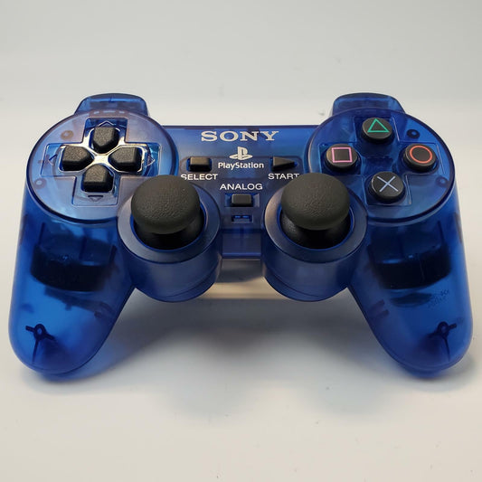 Sony SCPH-10010 PlayStation 2 DualShock 2 Controller (Clear Blue) | Grade A