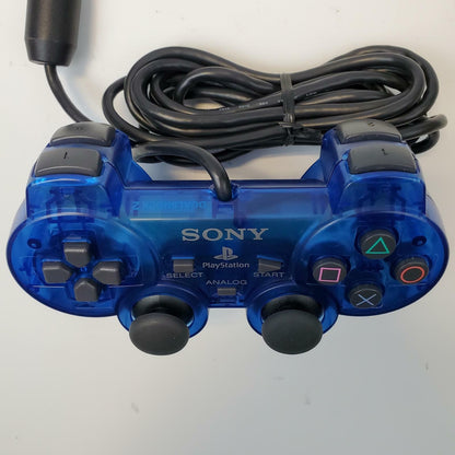 Sony SCPH-10010 PlayStation 2 DualShock 2 Controller (Clear Blue) | Grade A