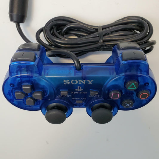 Sony SCPH-10010 PlayStation 2 DualShock 2 Controller (Clear Blue) | Grade A