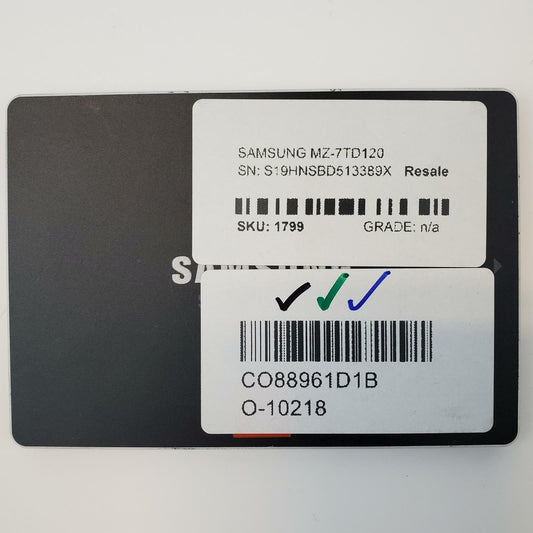 Samsung MZ-7TD120 120GB 2.5" SATA Internal SSD | Grade A | 10007
