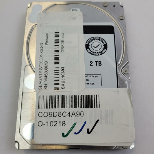 SEAGATE ST2000NX0343 2TB 2.5" SAS Internal HDD | Grade A