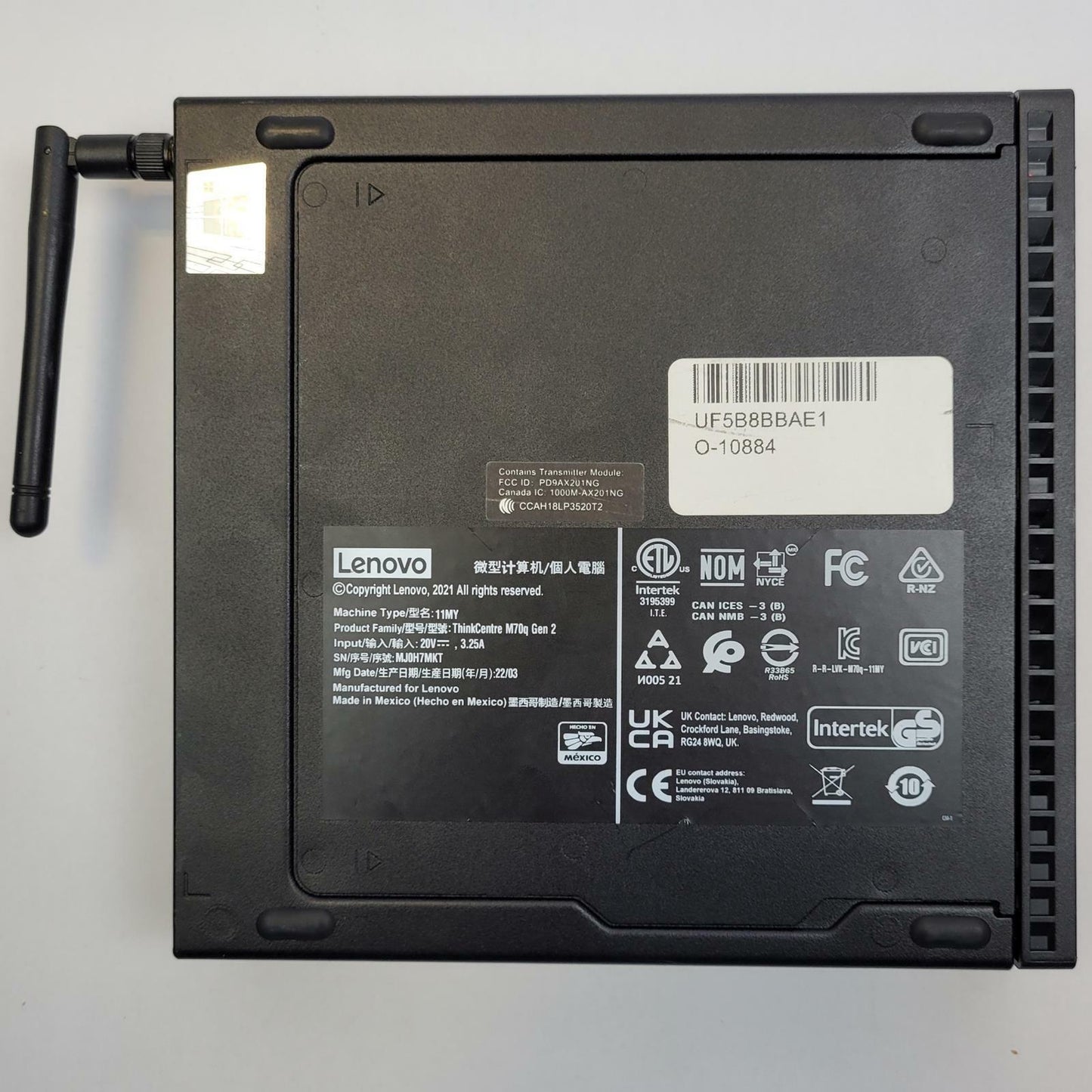 LENOVO THINKCENTRE M70Q G2 Win 11 I5-11400T 16GB RAM 256GB NVME | Grade B