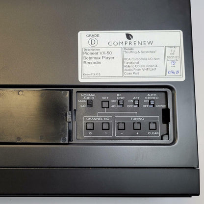 PIONEER VX-50 Betamax Player Recorder | Grade D