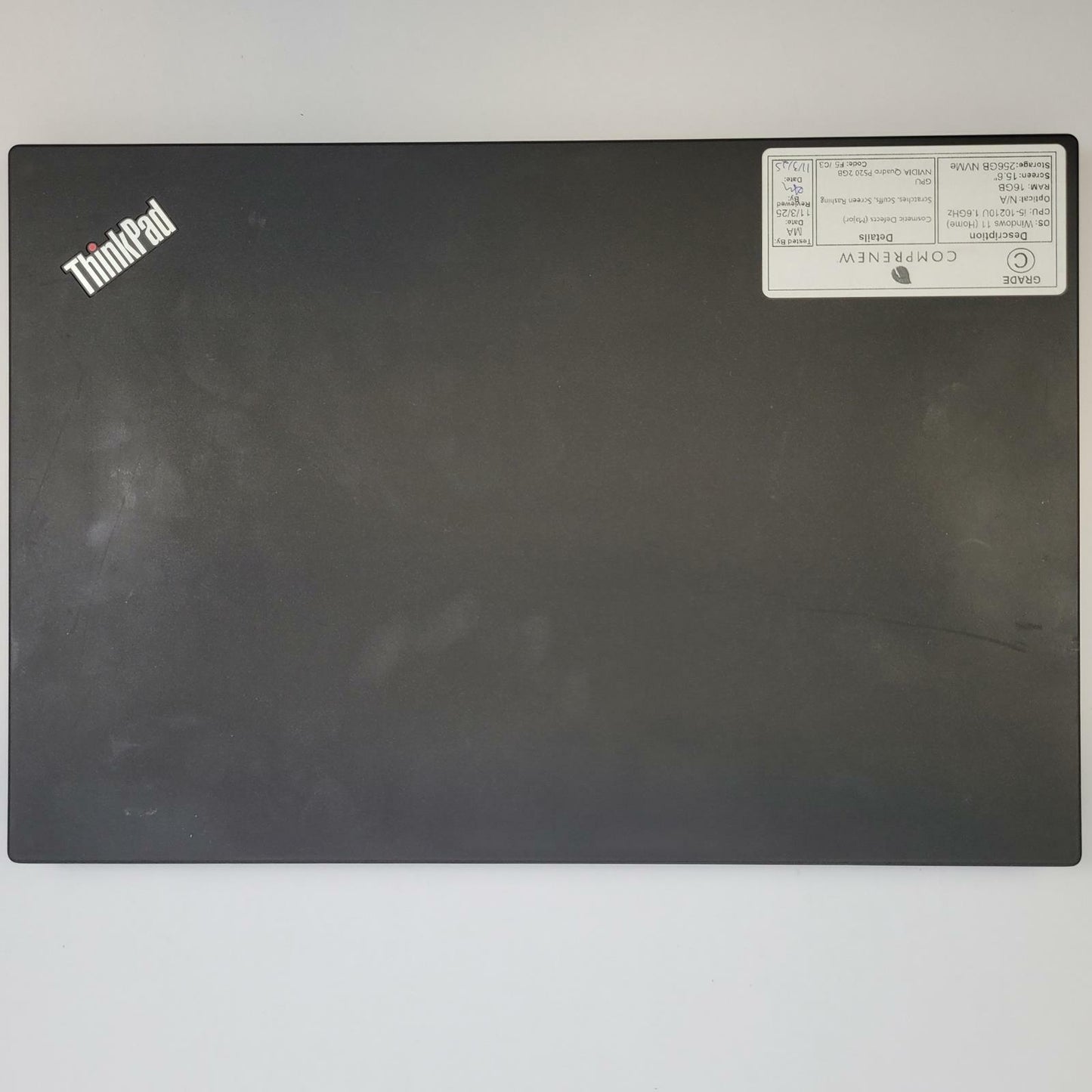 LENOVO P15S Windows 11 Home I5-10210U 16GB RAM 256GB NVME | Grade C