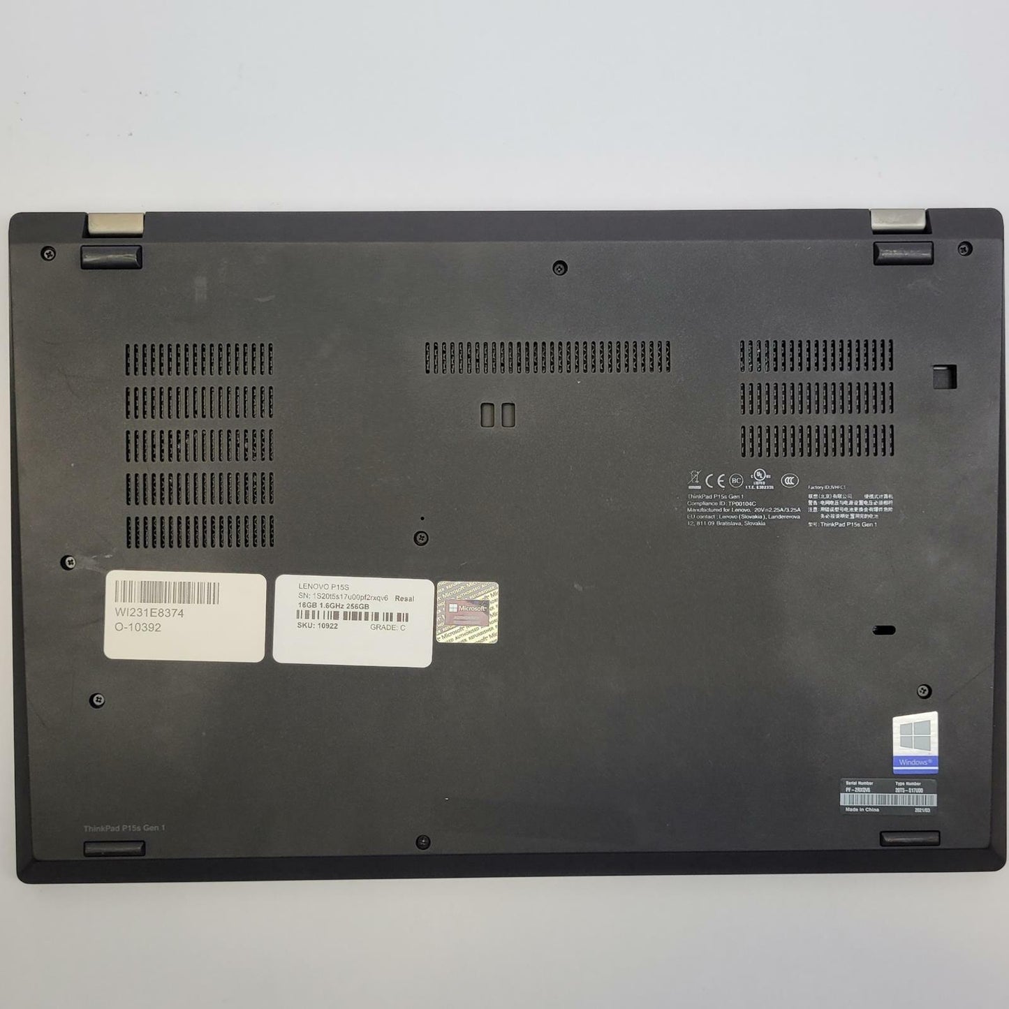 LENOVO P15S Windows 11 Home I5-10210U 16GB RAM 256GB NVME | Grade C