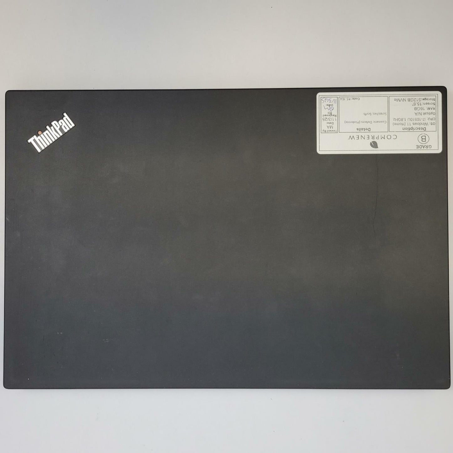 LENOVO THINKPAD T15 G1 Win 11 I7-10510U 16GB RAM 512GB NVME | Grade B