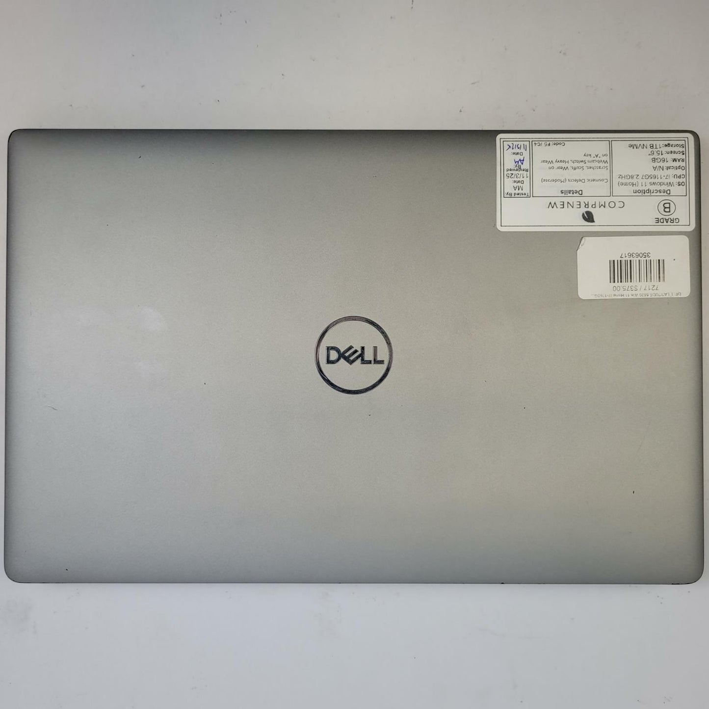 DELL LATITUDE 5520 Windows 11 Home I7-1165G7 16GB RAM 1TB NVME | Grade B
