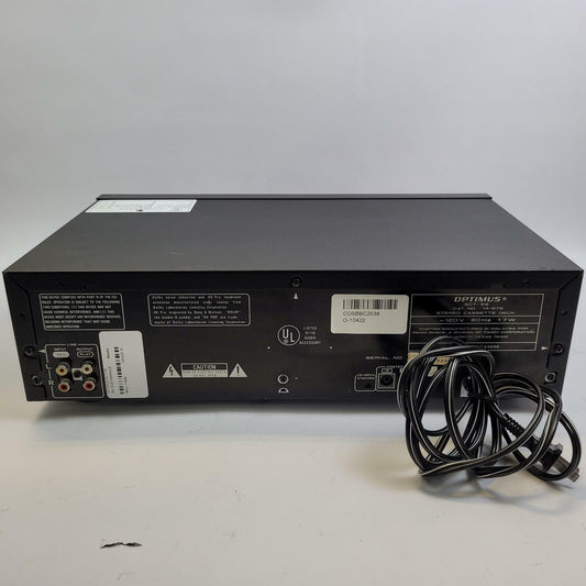 OPTIMUS SCT-56 Double Cassette Deck | Grade B