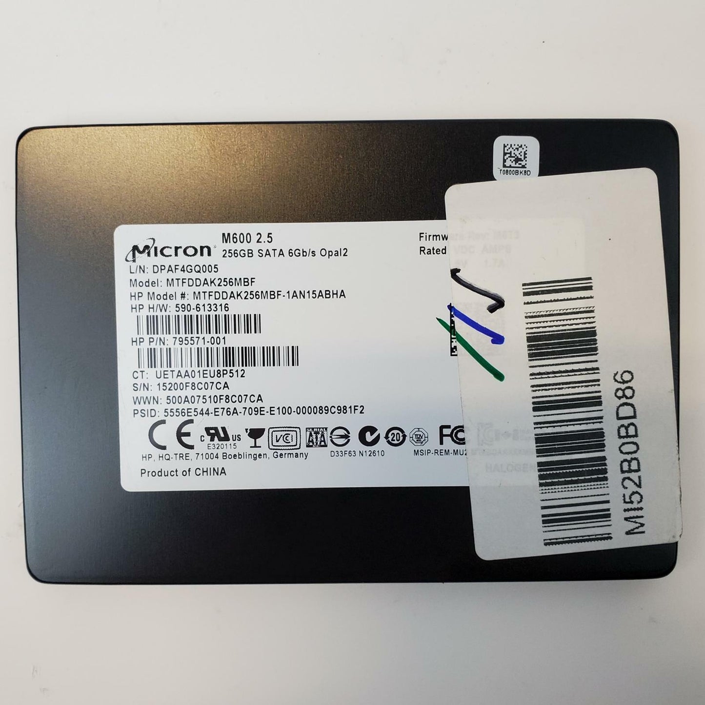Micron MTFDDAK256MBF 256GB 2.5" SATA Internal SSD | Grade A