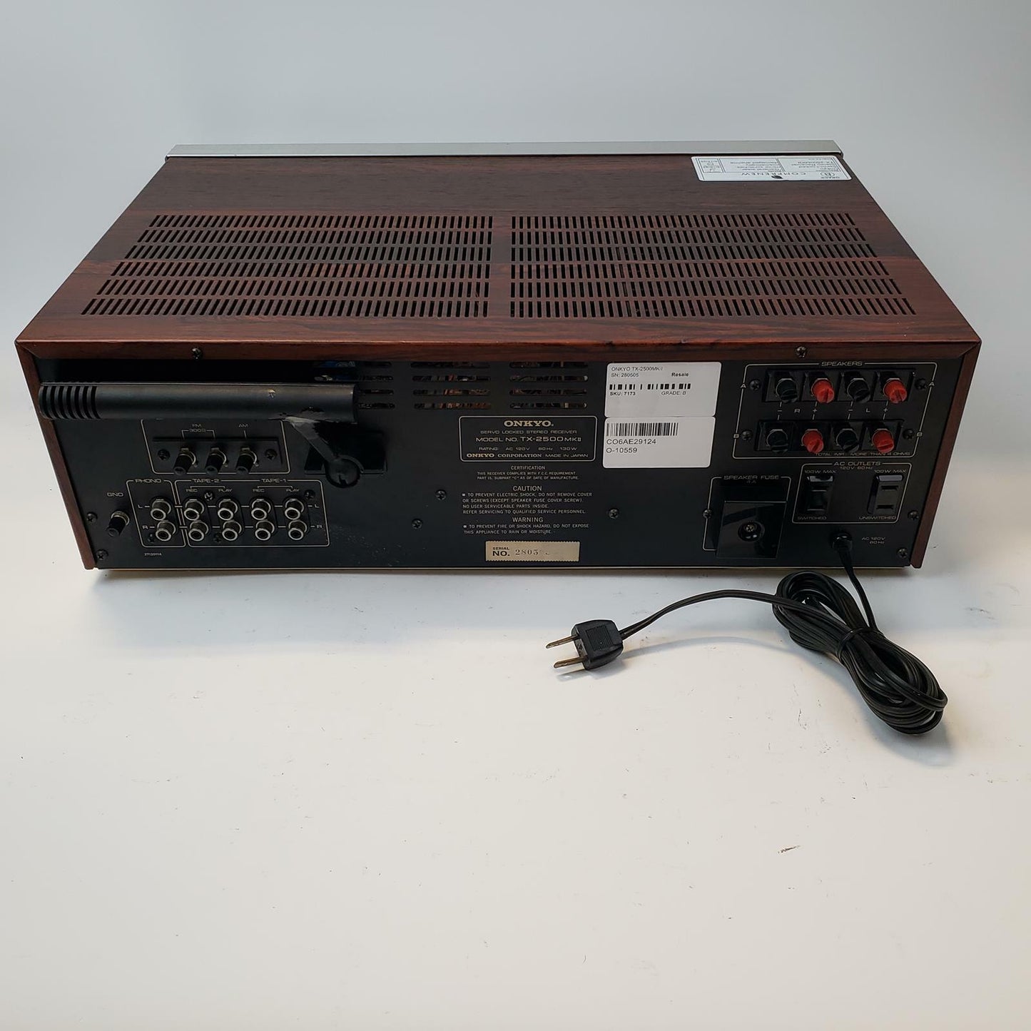 ONKYO TX-2500MKII Servo Locked Stereo Receiver | Grade B