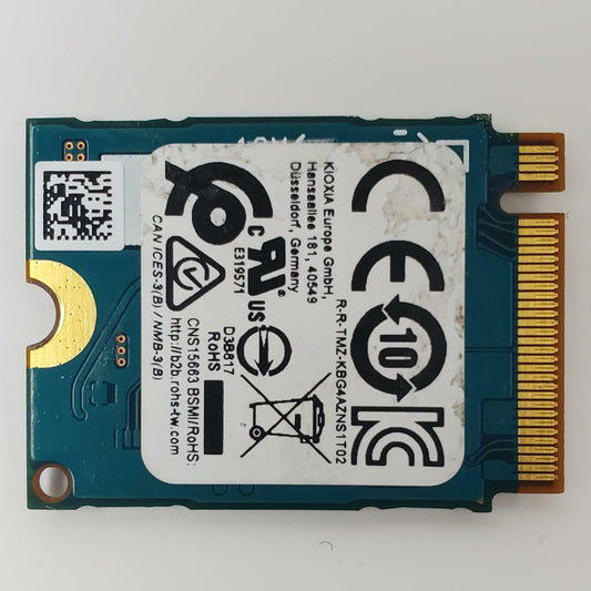 Toshiba Kioxia KBG40ZNS512G 512GB 2230 Gen3 M.2 NVMe SSD | Grade A