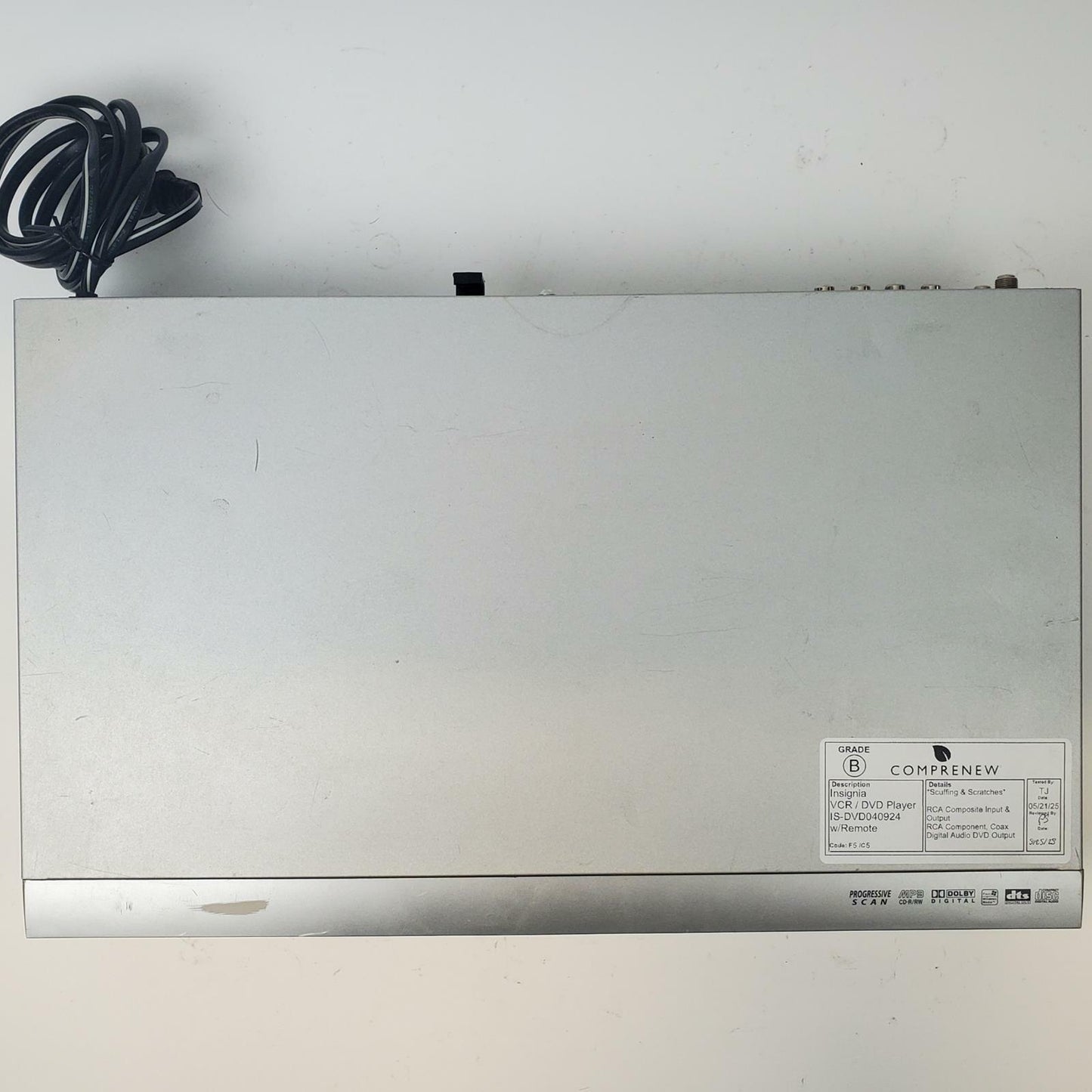 INSIGNIA IS-DVD40924 VCR/DVD Player w/ Remote | Grade B