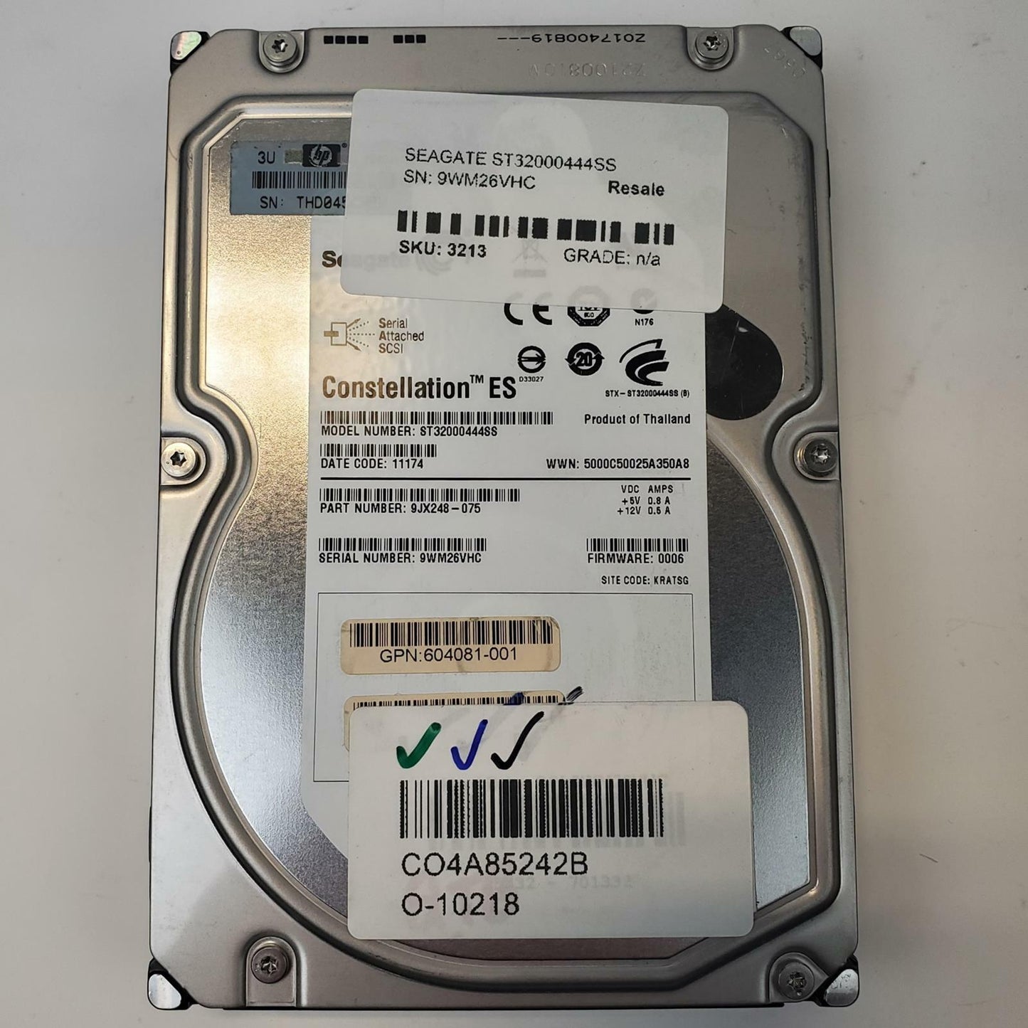 Seagate ST32000444SS 2TB 3.5" SAS Internal HDD | Grade A