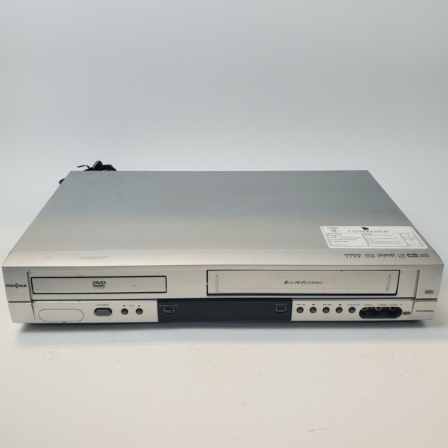 INSIGNIA IS-DVD40924 VCR/DVD Player w/ Remote | Grade B
