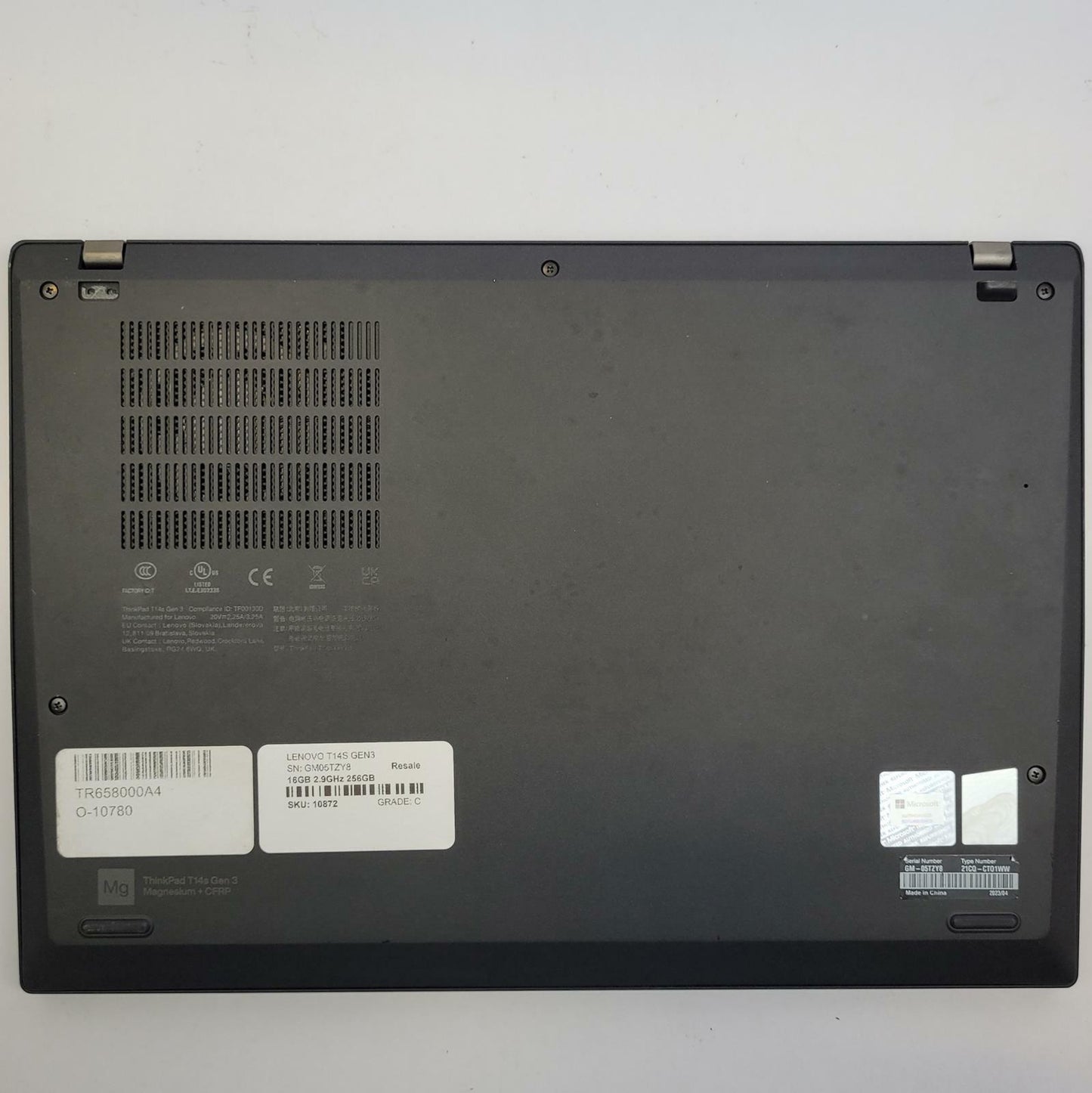 LENOVO T14S GEN3 Win 11 Home RYZEN 5 PRO 6650U 16GB RAM 256GB NVME | Grade C