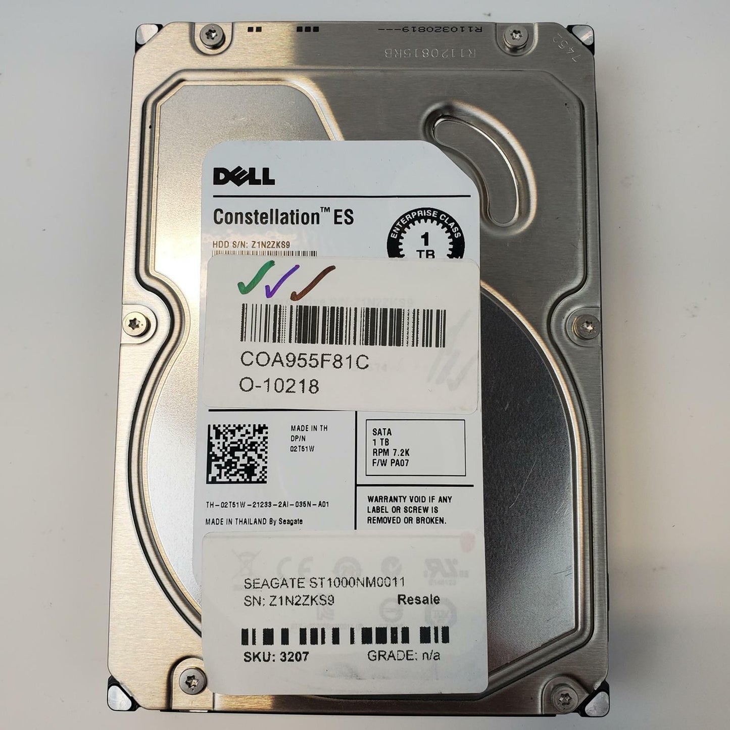 Seagate ST1000NM0011 1TB 3.5" SATA Internal HDD | Grade A