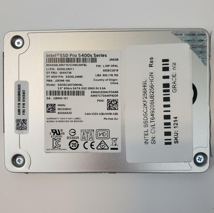 Intel SSDSC2KF256H6L 256GB 2.5" SATA Internal SSD | Grade A