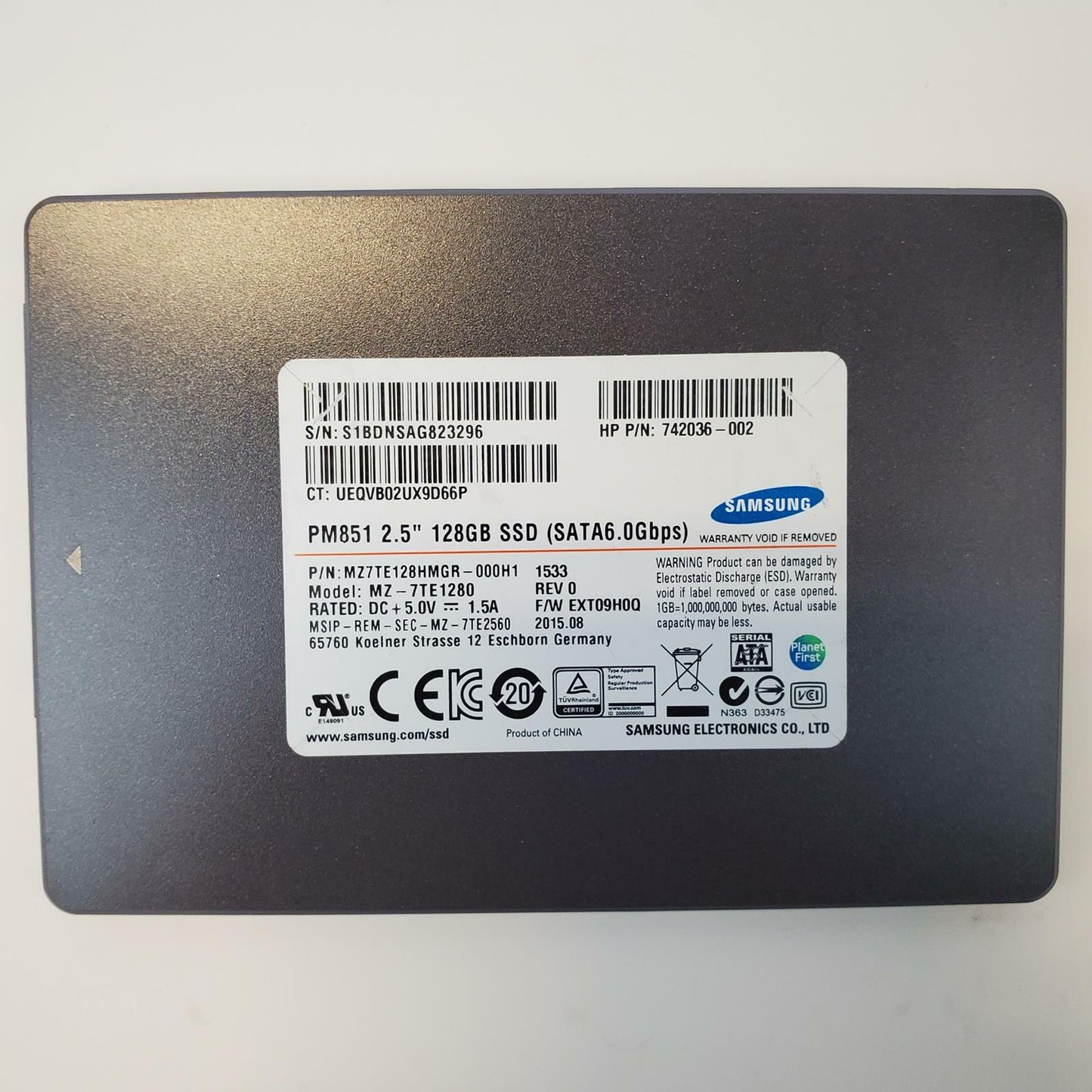 Samsung MZ-7TE1280 128GB 2.5" SATA Internal SSD | Grade A