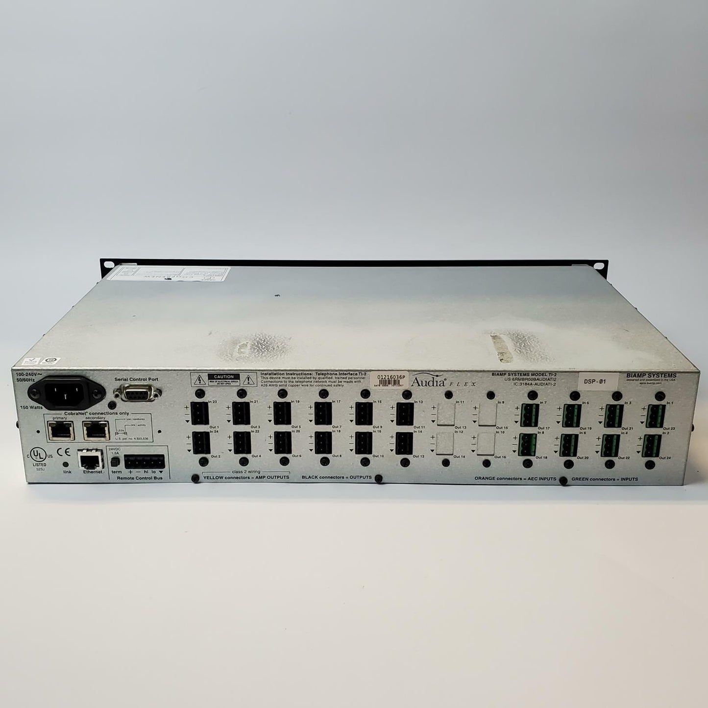 BIAMP AUDIA FLEX Model TI-2 Digital Audio Processor | Grade F