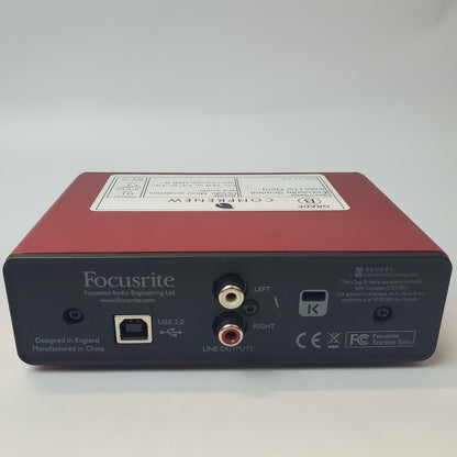 Focusrite Scarlett Solo 1st Gen USB Audio Interface | Grade B