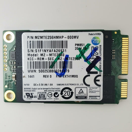 Samsung MZ-MTE2560 256GB mSATA SSD | Grade A | 8204
