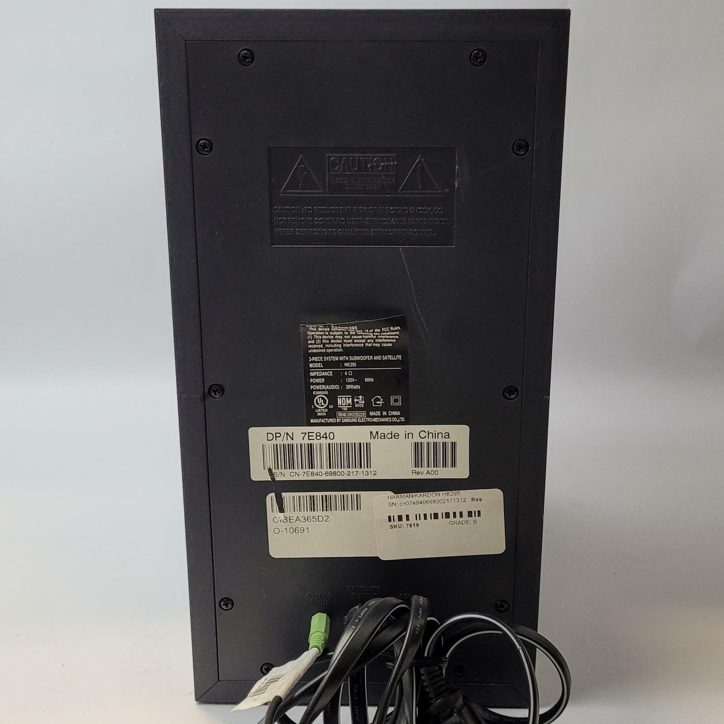 HARMAN/KARDON HK395 2.1 Computer Speaker Set | Grade B