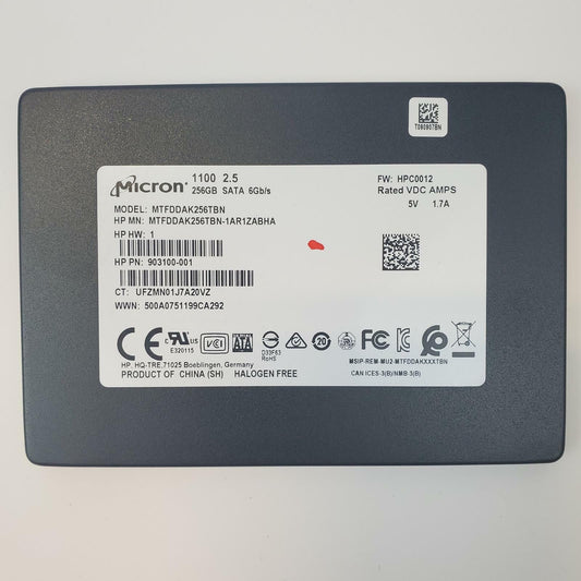 Micron MTFDDAK256TBN 256GB 2.5" SATA Internal SSD | Grade A | 7763