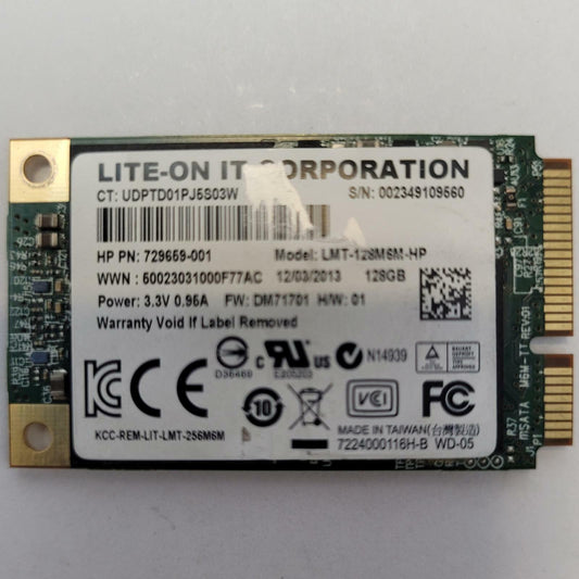 LITE-ON LMT-128M6M 128GB mSATA Internal SSD | Grade A